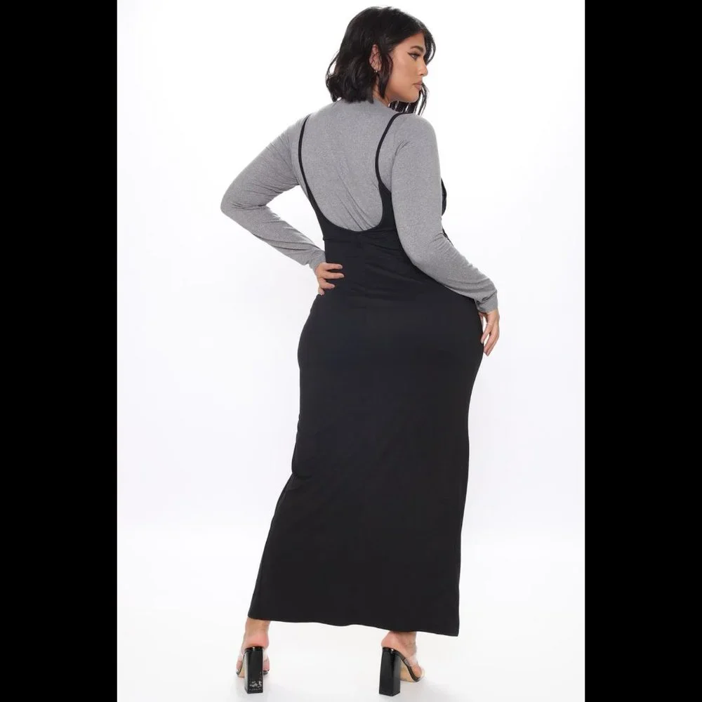 Fashion Nova Better Mix It Up Maxi Cami Dress (JUST THE DRESS) - Picture 6 of 8